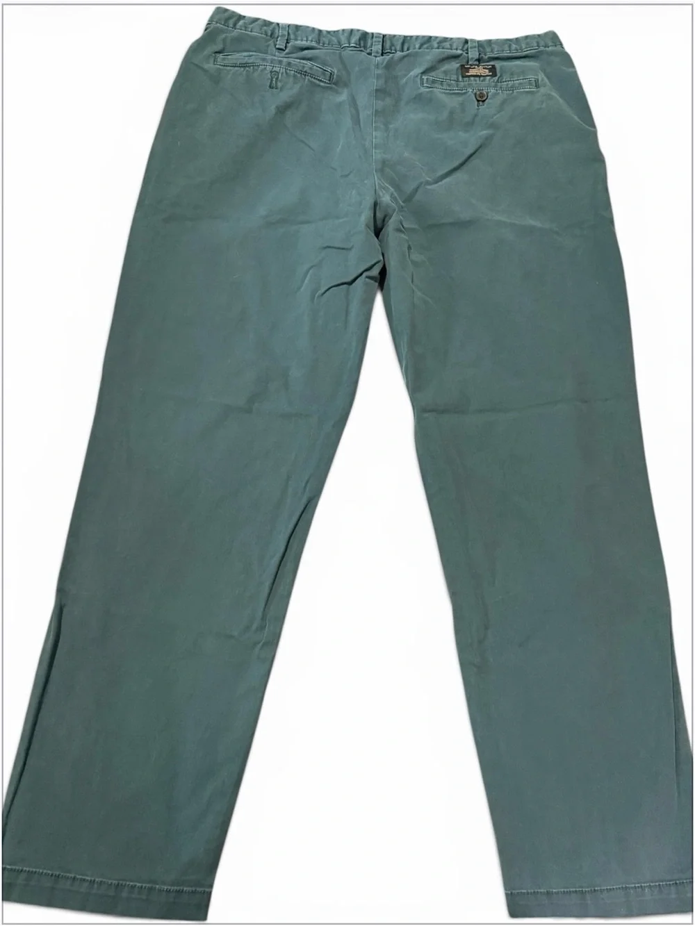 Banana Republic Athletic Fit Stretch Chino Pants Men’s 38x32 Teal Comfort Waist
